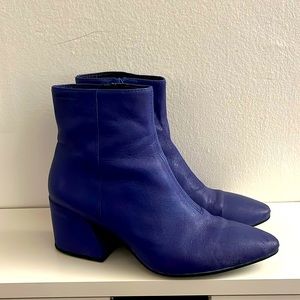 Vagabond Womens Olivia Electric Blue Ankle Boots Size 37 Size 6 US